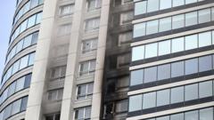 Dozens evacuated in Argentine skyscraper fire