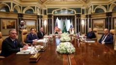 Who was at the table at US-Russia talks in Saudi Arabia?