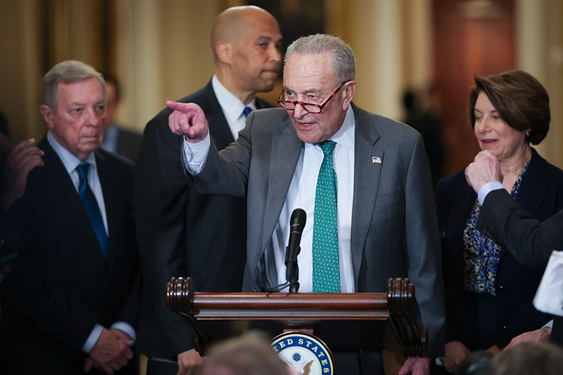 Schumer Says Dems Will Block Trump-Backed Funding Bill, Risking Imminent Government Shutdown
