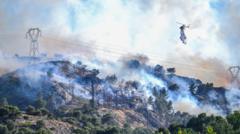 More than 100 injured as wildfire rages near Marseille